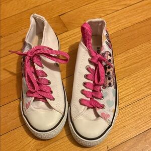 Kids White and Pink LOL Sneakers